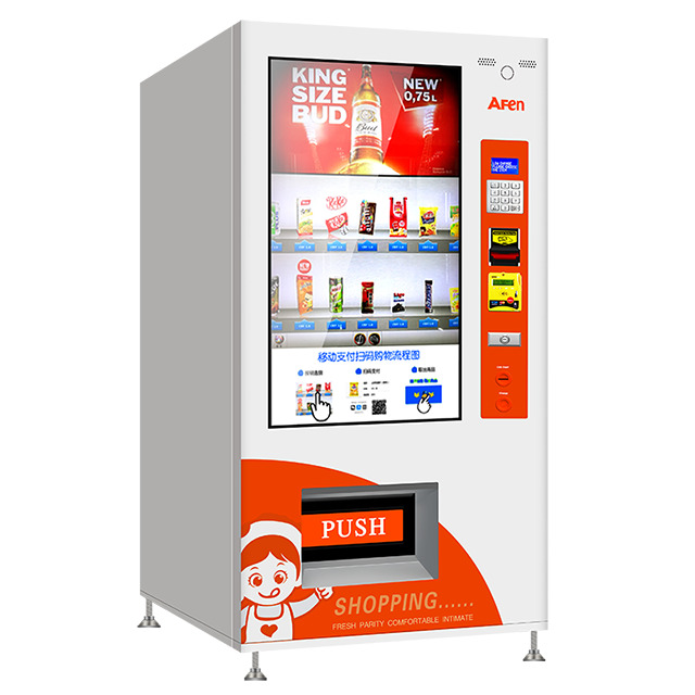 af-48c50sp-комбинирана-напитка-и-закуска--lcd-хладилна-автомат за продажба вдясно