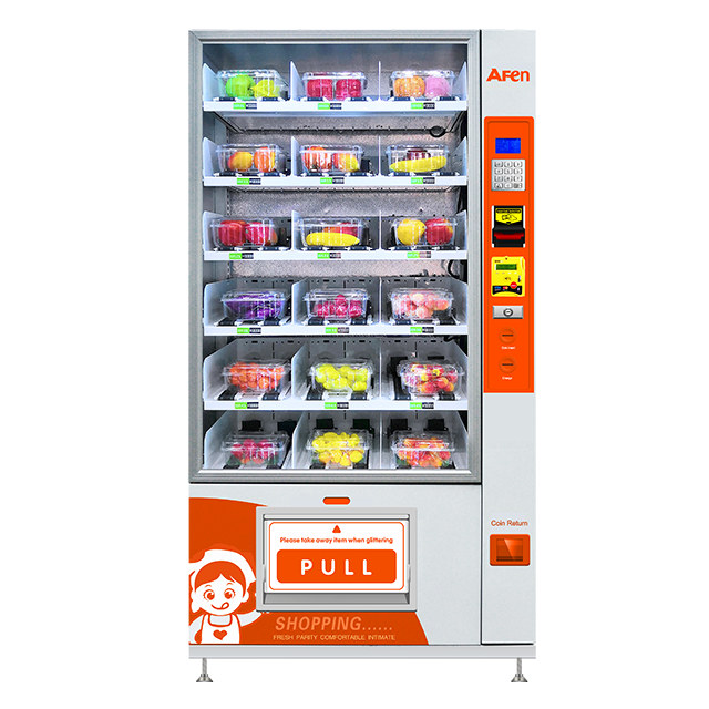 Máquina de venda automática de elevador refrigerado para lanches e alimentos frescos AF-D900-54G