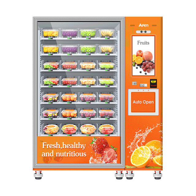 AF-CFS-54C(V22) Buzdolabında Sağlıklı Salata Meyveleri Kaldırma Sistemli Taze Gıda Otomatı