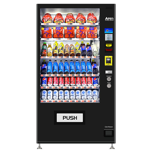AF-60 Combo máquina expendedora de bebidas e aperitivos refrixerados