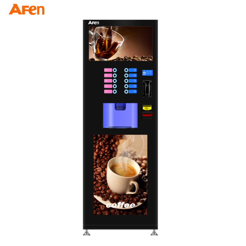 AF-CL402 Leche, té, café, jugo, caliente y frío, dispensador de bebidas instantáneas, máquina expendedora de café