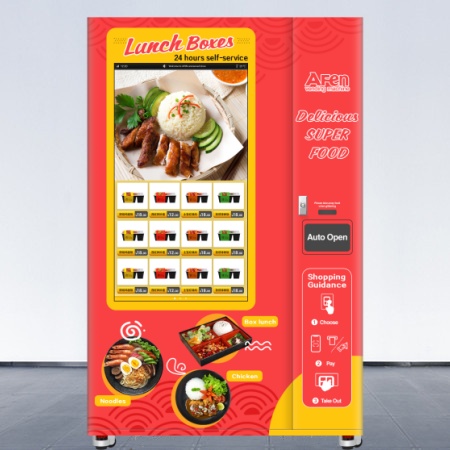 Máquina expendedora de comida caliente