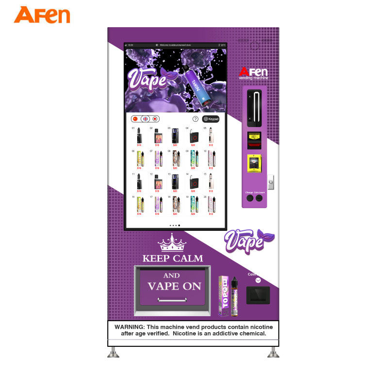 AFEN 50-инчов голям екран ID Verifier Проверка на възрастта Vape Vending Machine
